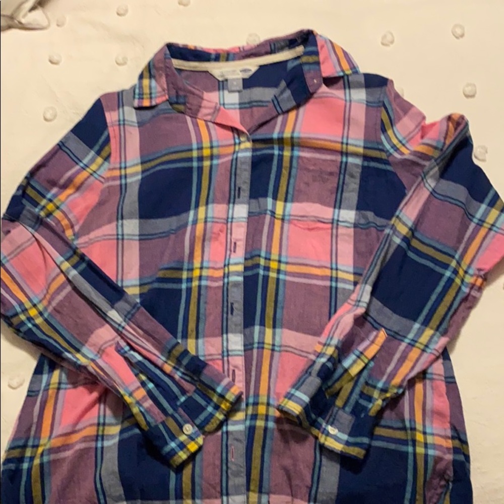 Old Navy Plaid Button Down